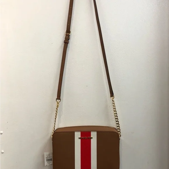 Tan Mk Crossbody Red Michael Kors Bags Michael Kors Tan Crossbody